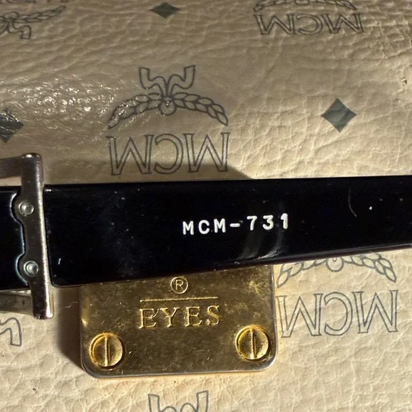 MCM Ivory Sunglasses with Black Accents - Picture 7 of 14